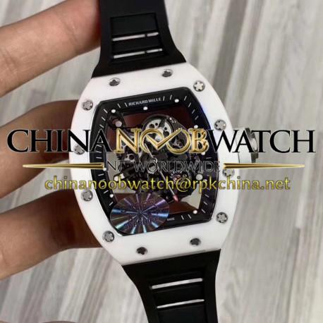 RM55 KVF White Ceramic Skeleton Dial M8215
