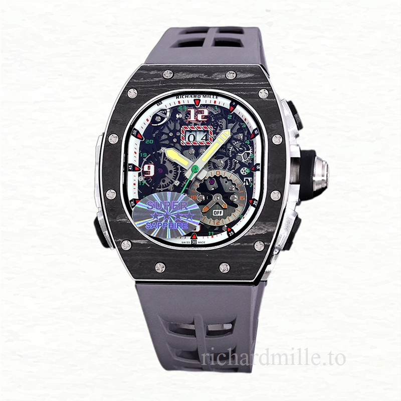 Richard Mille RM 62-01 Automatic Men Rubber Band Carbon Fiber