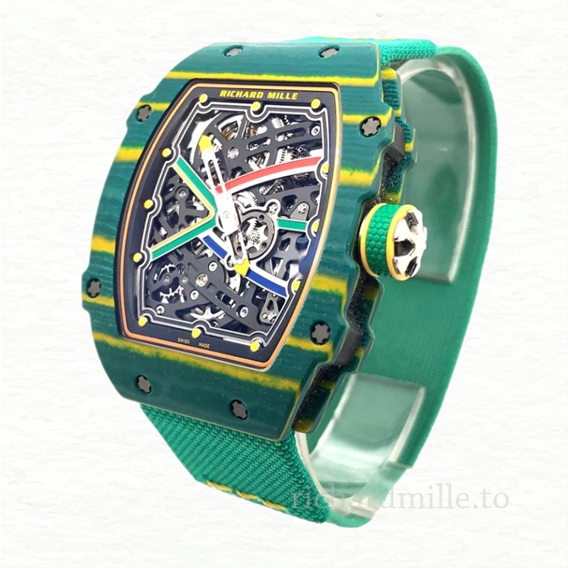 Richard Mille RM 67-02 Strap Men’s Transparent Dial Watch