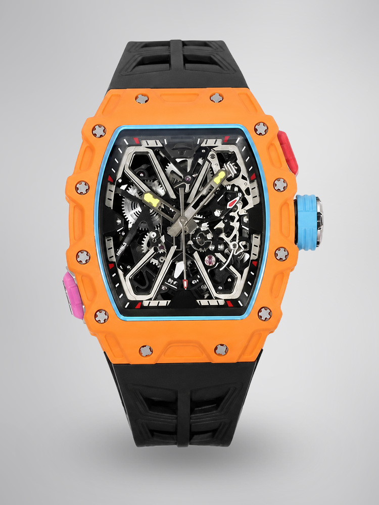 Super Clone Richard Mille RM 35-03 Orange NTPT Carbon Fiber Replica Watch - New Arrivals