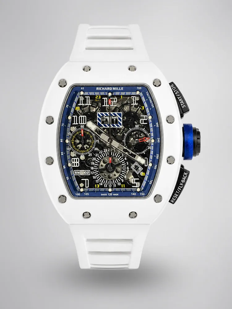 Replica Richard Mille RM 11-02 White Ceramic 7750 Movement Chronograph Super Clone