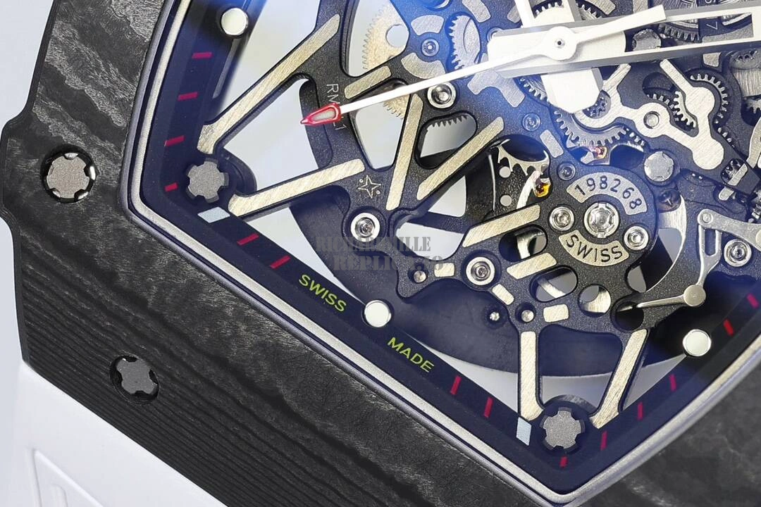 ZF Factory Richard Mille RM 35-02 Rafael Nadal Carbon Fiber Red Bezel V7 Super Clone Watch