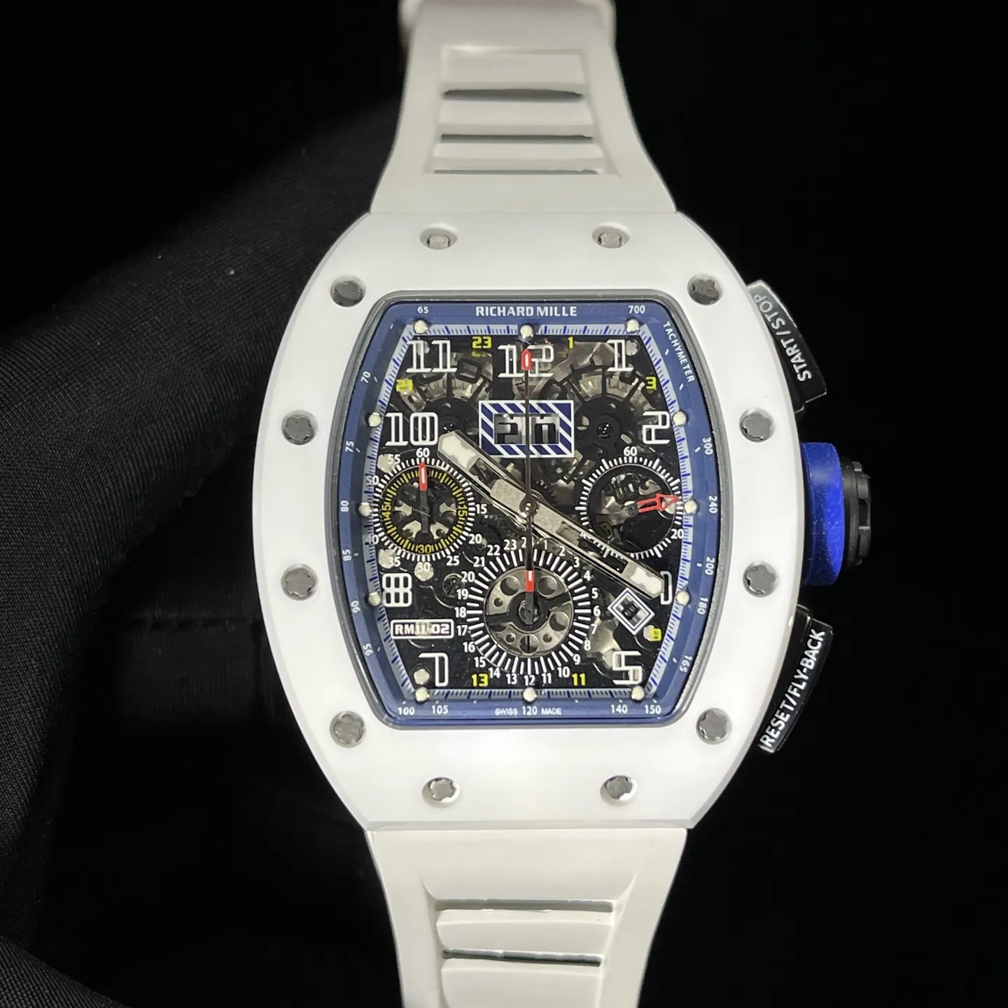 Replica Richard Mille RM 11-02 White Ceramic 7750 Movement Chronograph Super Clone