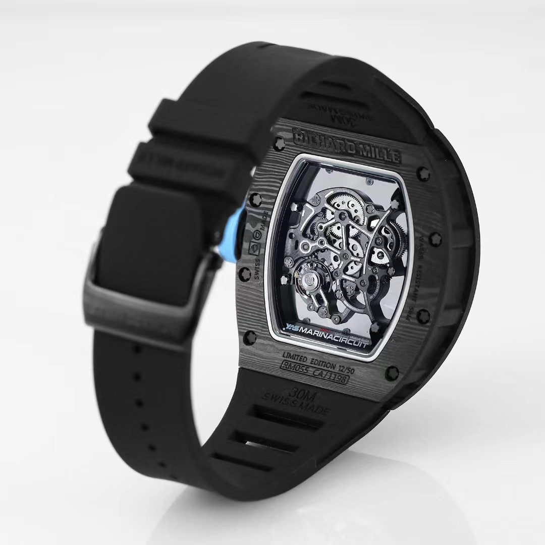 Replica Richard Mille RM 055 Watch – Lightweight NTPT Carbon, Swiss Craftsmanship