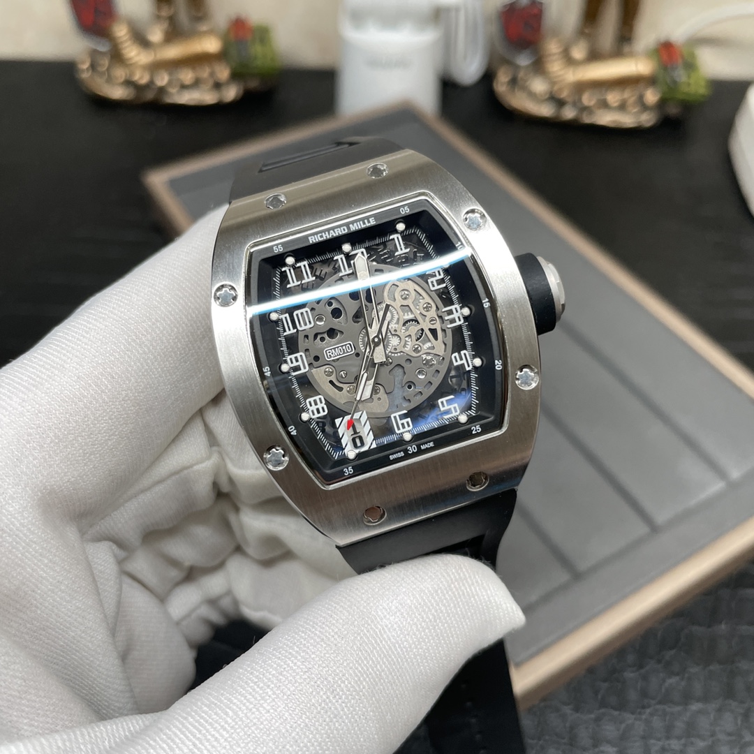 Richard Mille RM 010 Openworked Dial 48mm Super Clone Swiss Automatic Skeleton Replica Watch