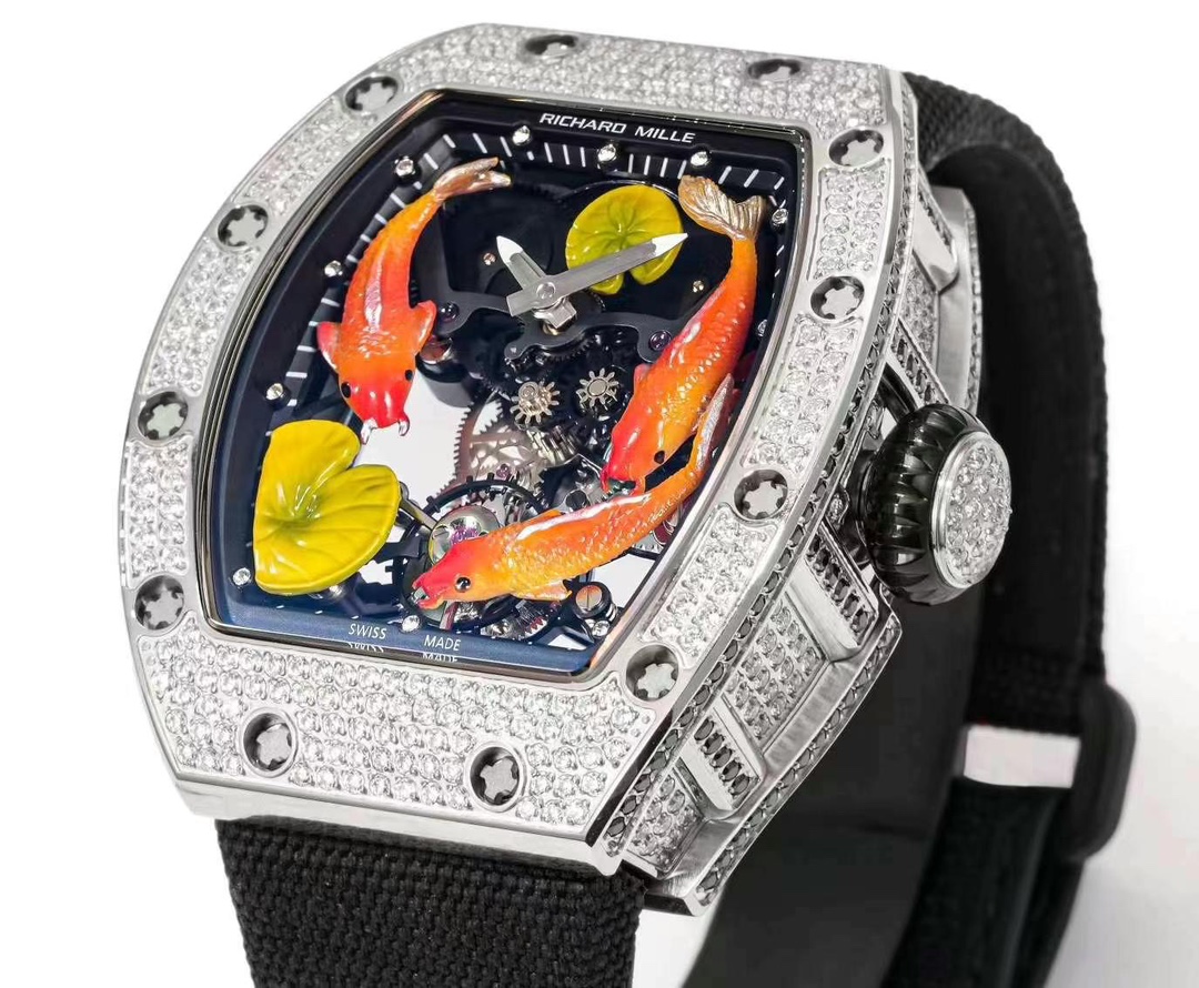 Best Richard Mille RM S10 Koi Tourbillon Replica Watch – Swiss Movement
