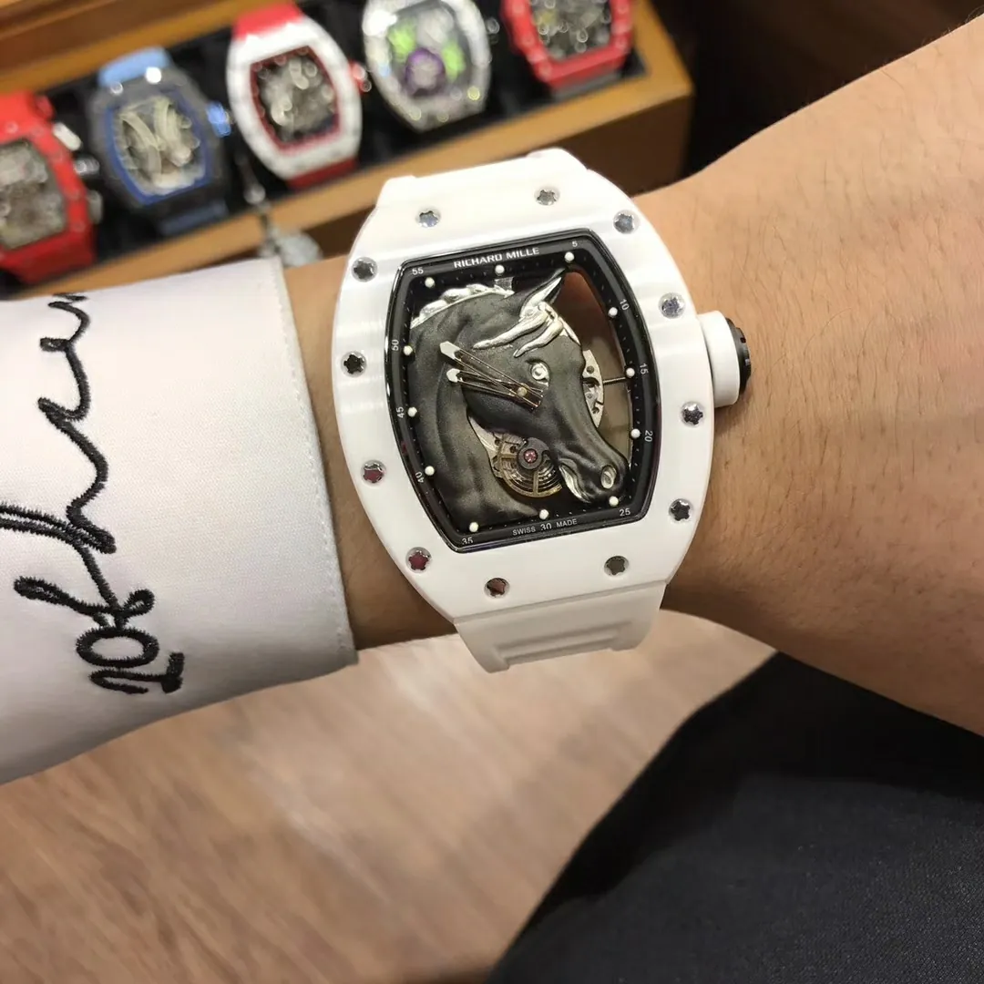 Richard Mille RM 52-02 White Horse Tourbillon Swiss Movement Super Clone