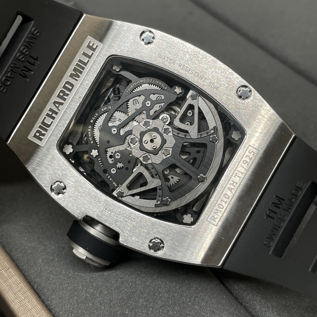 Richard Mille RM 010 Openworked Dial 48mm Super Clone Swiss Automatic Skeleton Replica Watch