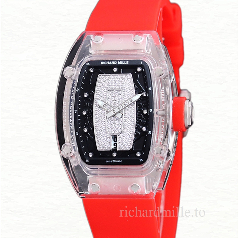 Richard Mille RM 07-02 Automatic Ladies Diamonds Dial Rubber Band