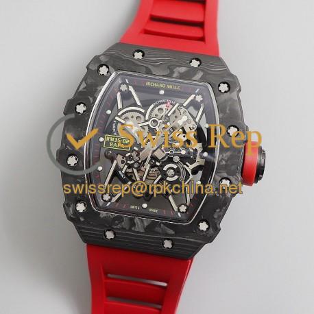 RM035-02 Rafa Nadal KVF V3 Forged Carbon Black Dial Red Strap M8215