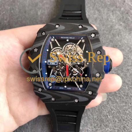 RM35-01 PSG KVF Forged Carbon Blue Skeleton Dial M8215