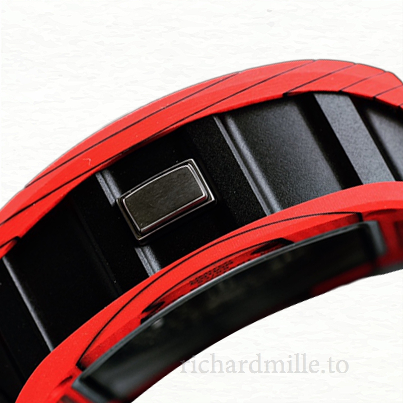 Richard Mille RM022 Automatic Men Black Dial Rubber Band Watch