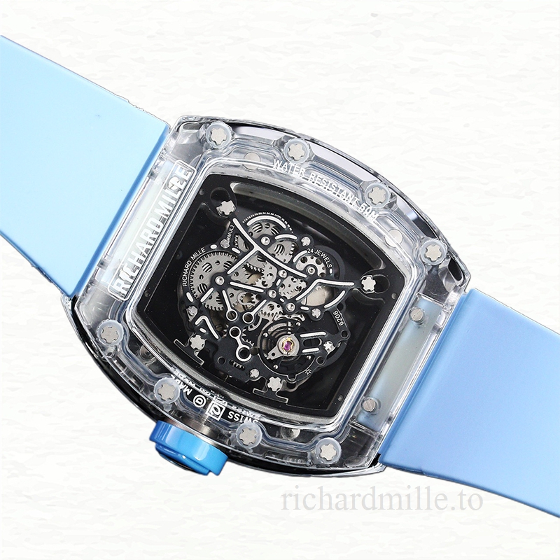 Richard Mille RM 055 Men Automatic Acrylic Transparent Dial Watch