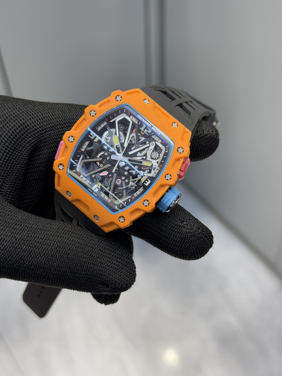 Super Clone Richard Mille RM 35-03 Orange NTPT Carbon Fiber Replica Watch - New Arrivals