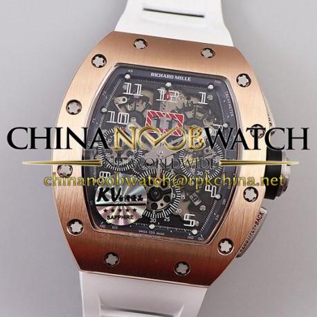 RM011 Chrono KVF Rose Gold Black Dial Swiss 7750 V3