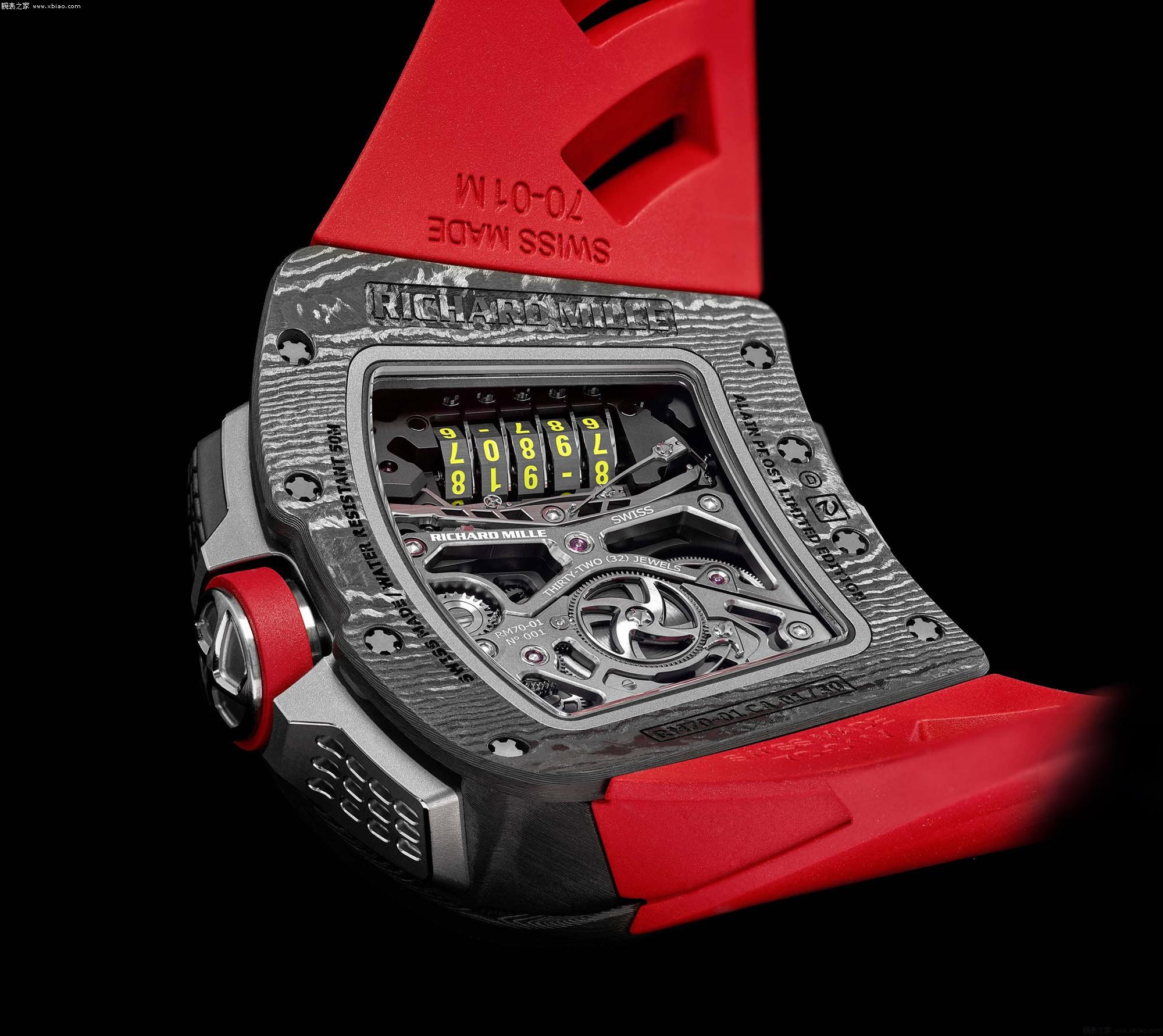 RM 70-01 Alain Prost Tourbillon Replica - Carbon TPT Super Clone Richard Mille Watch