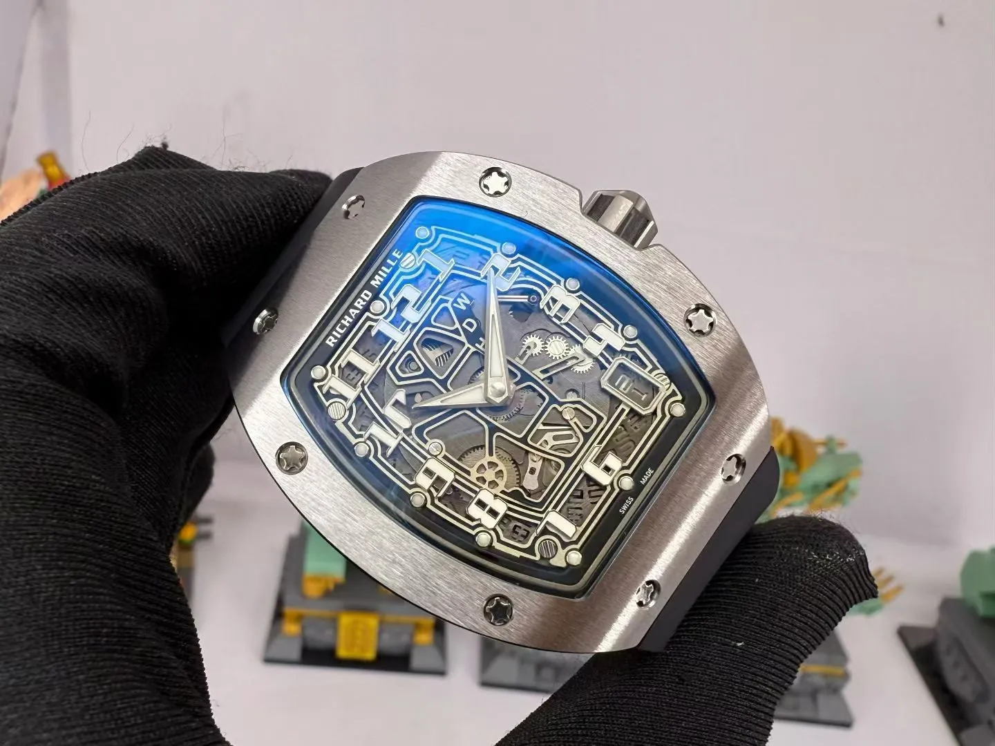 Best Super Clone Richard Mille RM 67-01 Ultra Thin Automatic 7.75mm Titanium Skeleton Watch