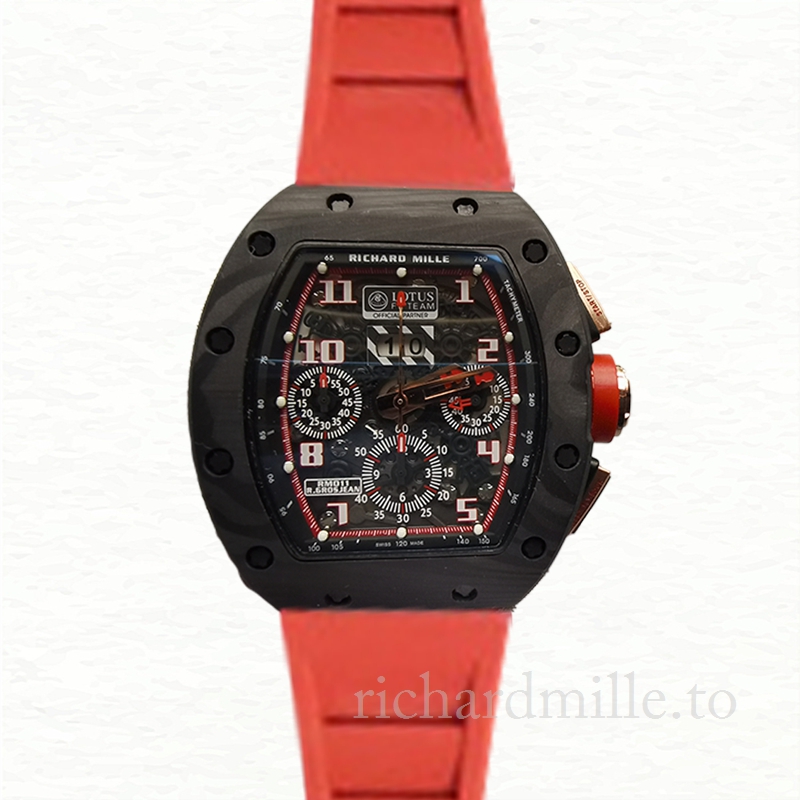 Richard Mille RM011 Automatic Men Titanium Watch Rubber Band