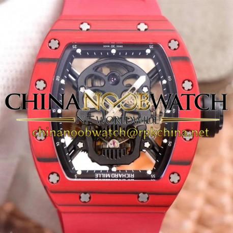 RM052-01 JBF Red Forged Carbon Skeleton Dial Swiss Tourbillon