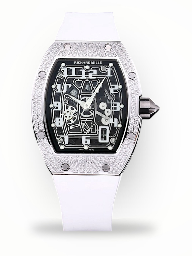 Luxury Replica Richard Mille RM 67-01 Extra Flat Watch – Diamond Bezel, Skeleton Dial, Swiss Movement