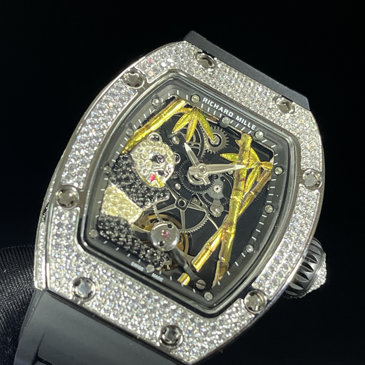 Richard Mille RM 26-01 Panda Diamond "Diamond Crusher" Replica Watch Women