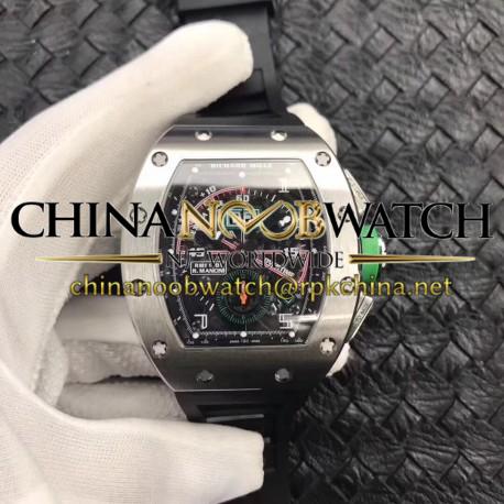 RM011-01 R Mancini Flyback Chrono KVF Titanium Black Skeleton Dial Swiss 7750