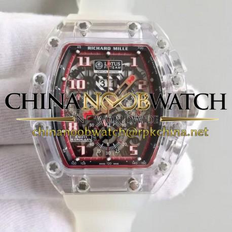 RM011 R Grosjean Lotus F1 Team Shappire Red &amp; Skeleton Dial Swiss 7750