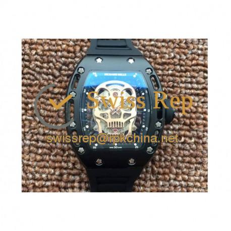 RM052 PVD Rose Gold Skull Dial M6T51