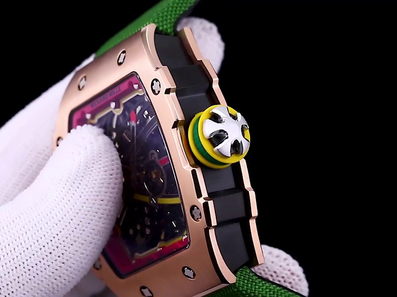 Richard Mille RM 67-02 Replica Green Strap Watch – Ultra-Lightweight Skeleton Dial, Swiss Movement, Premium Craftsmanship