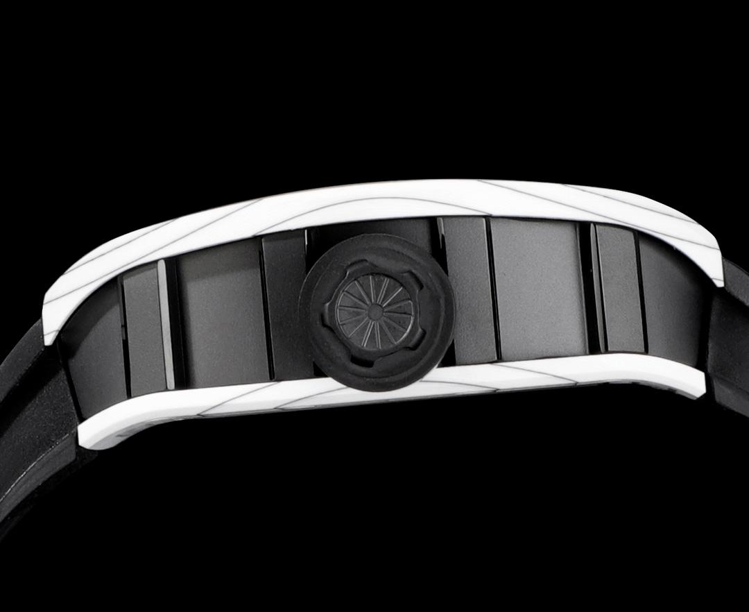 Richard Mille RM52-01 Skull Tourbillon Super Clone Replica Watch White Carbon TPT Skeleton Dial