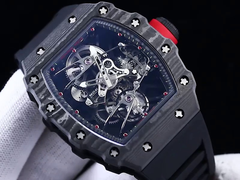 High-Quality Replica Richard Mille RM 27-02 Rafael Nadal Tourbillon Watch – Ultra-Light Carbon Case, Skeleton Dial