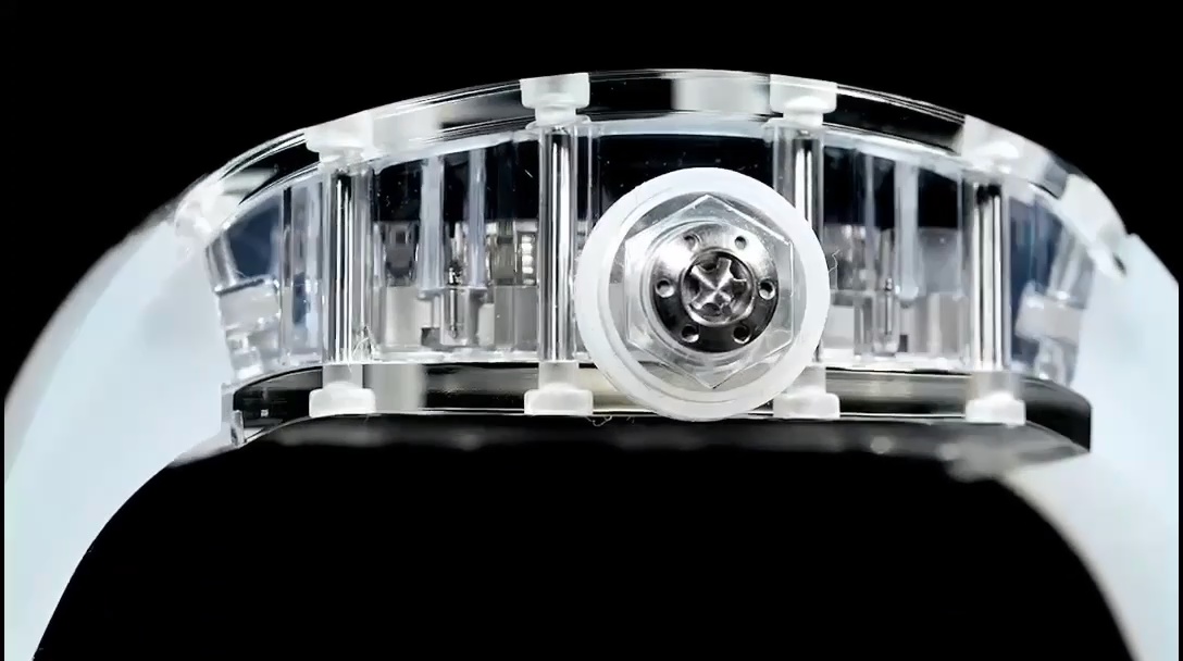 Luxury Richard Mille RM 27-03 Replica Swiss Tourbillon Skeleton Dial – White Rubber Strap, Carbon Fiber Case