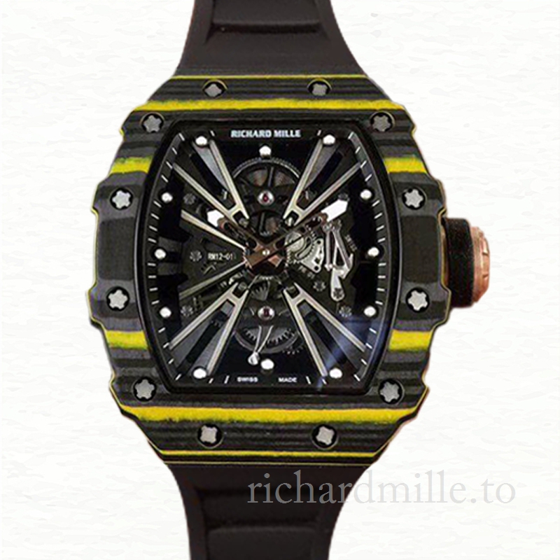 Richard Mille RM12-01 Men Mechanical Rubber Band Watch