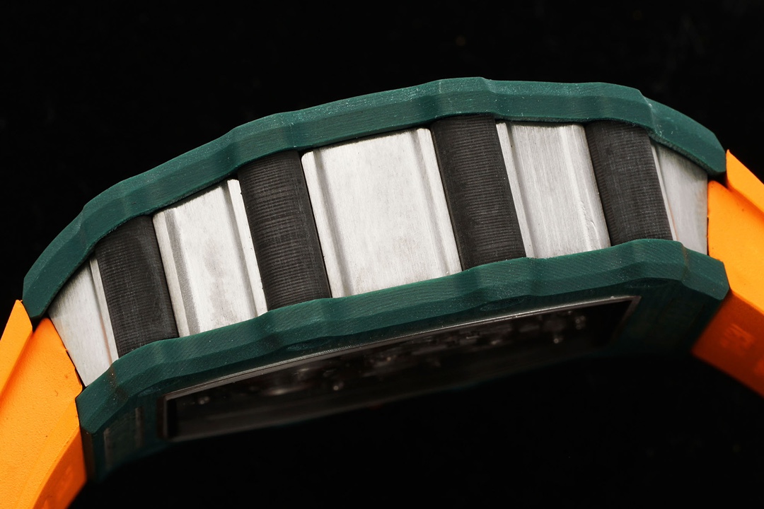 Richard Mille RM 21-02 Tourbillon Aerodyne Super Clone – Green Quartz TPT Carbon Skeleton Dial Replica