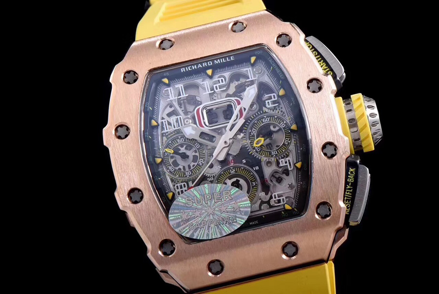 Richard Mille Replica RM 11-03 Yellow Strap