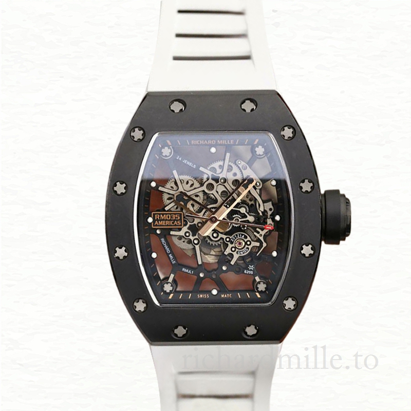Richard Mille RM035 Mechanical Men Watch Transparent Dial