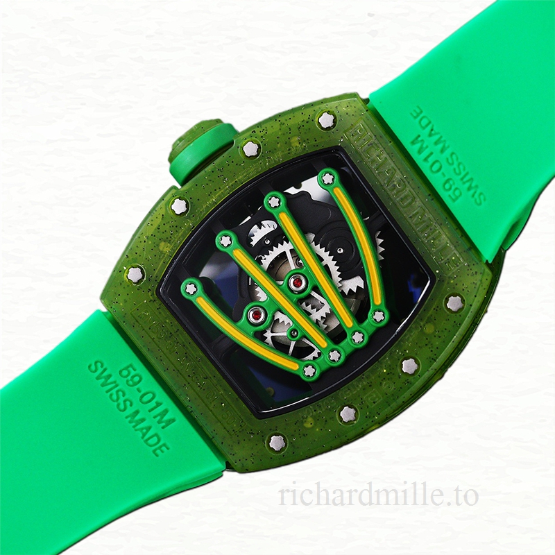 Richard Mille RM 56-01 Automatic Men Transparent Dial Watch