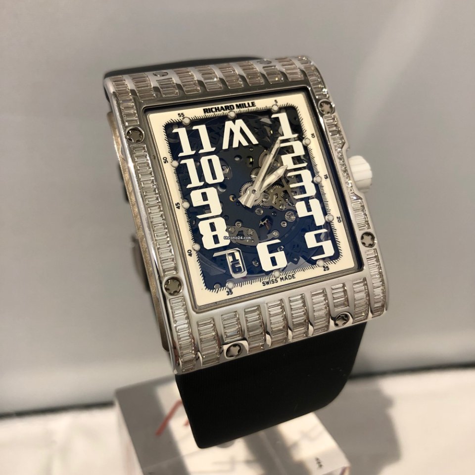 Richard Mille RM016 White Gold Baguette Set Unique Piece