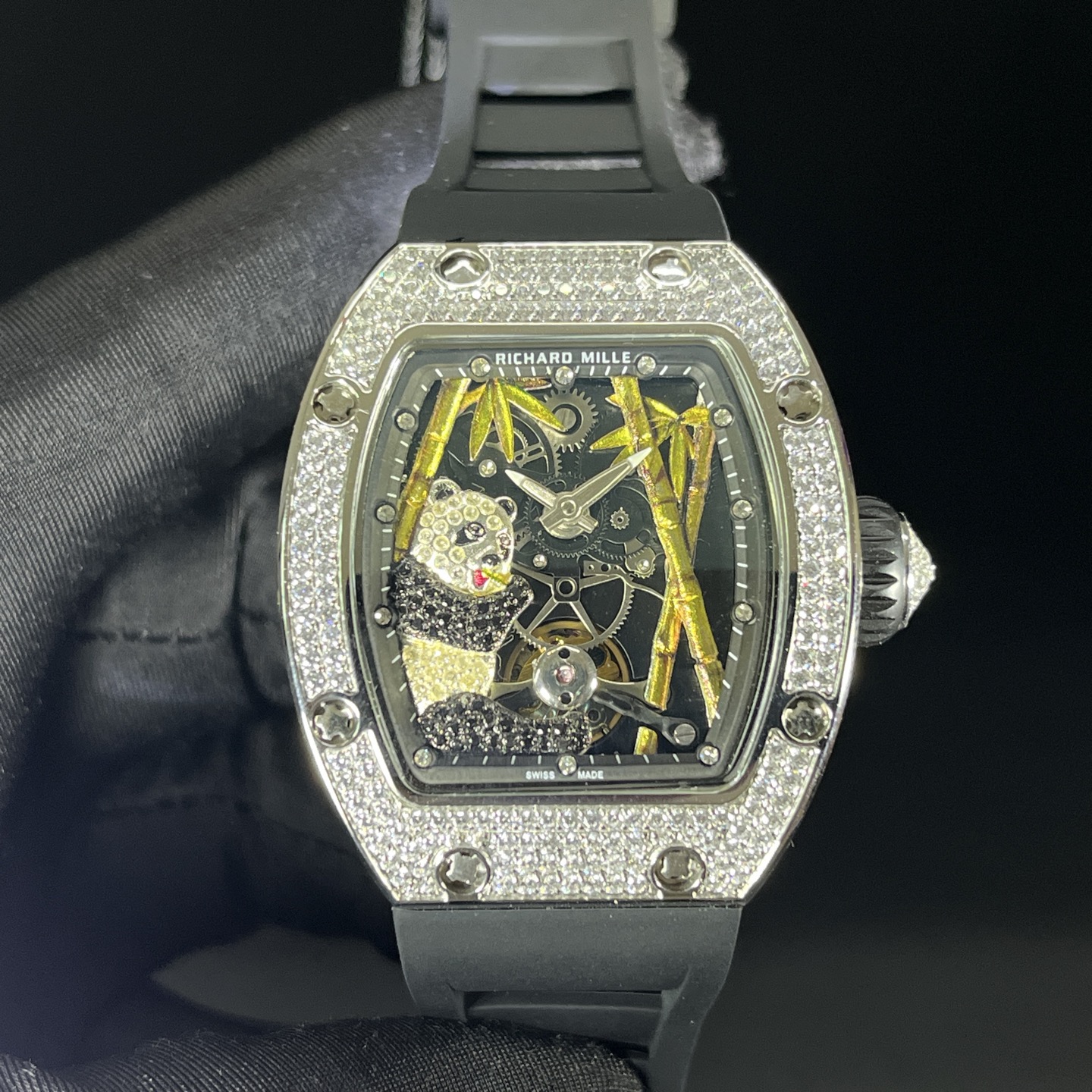 Richard Mille RM 26-01 Panda Diamond "Diamond Crusher" Replica Watch Women