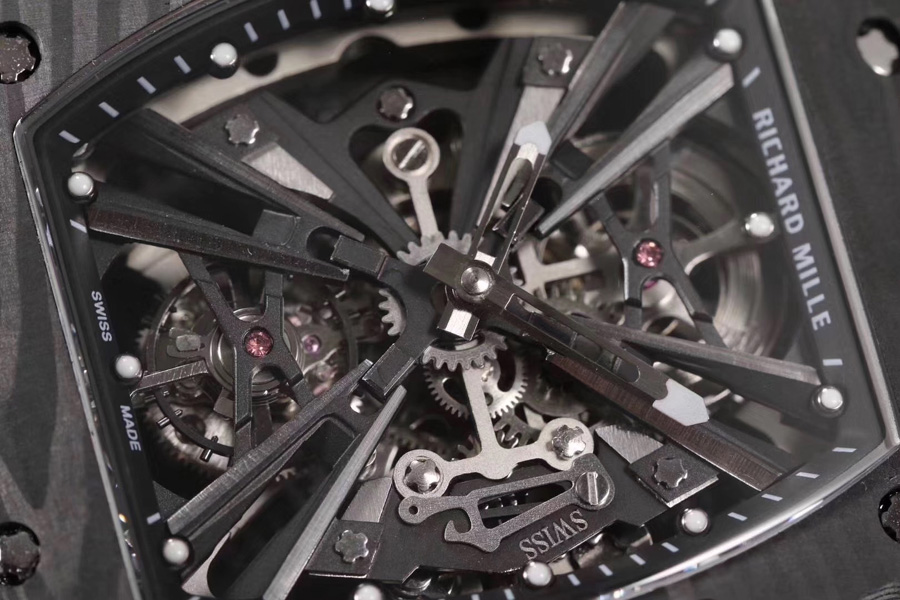 Richard Mille Replica RM 12-01 Black Rubber Strap