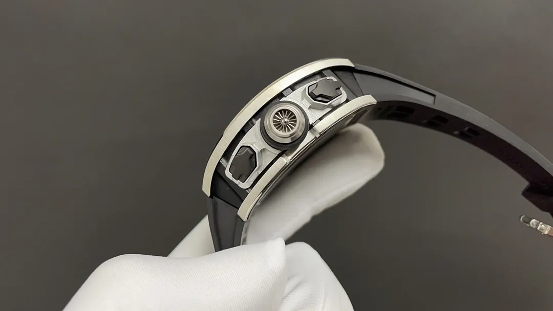 Richard Mille RM 62-01 Tourbillon Vibrating Alarm Watch Carbon TPT Case Skeleton Dial Super Clone