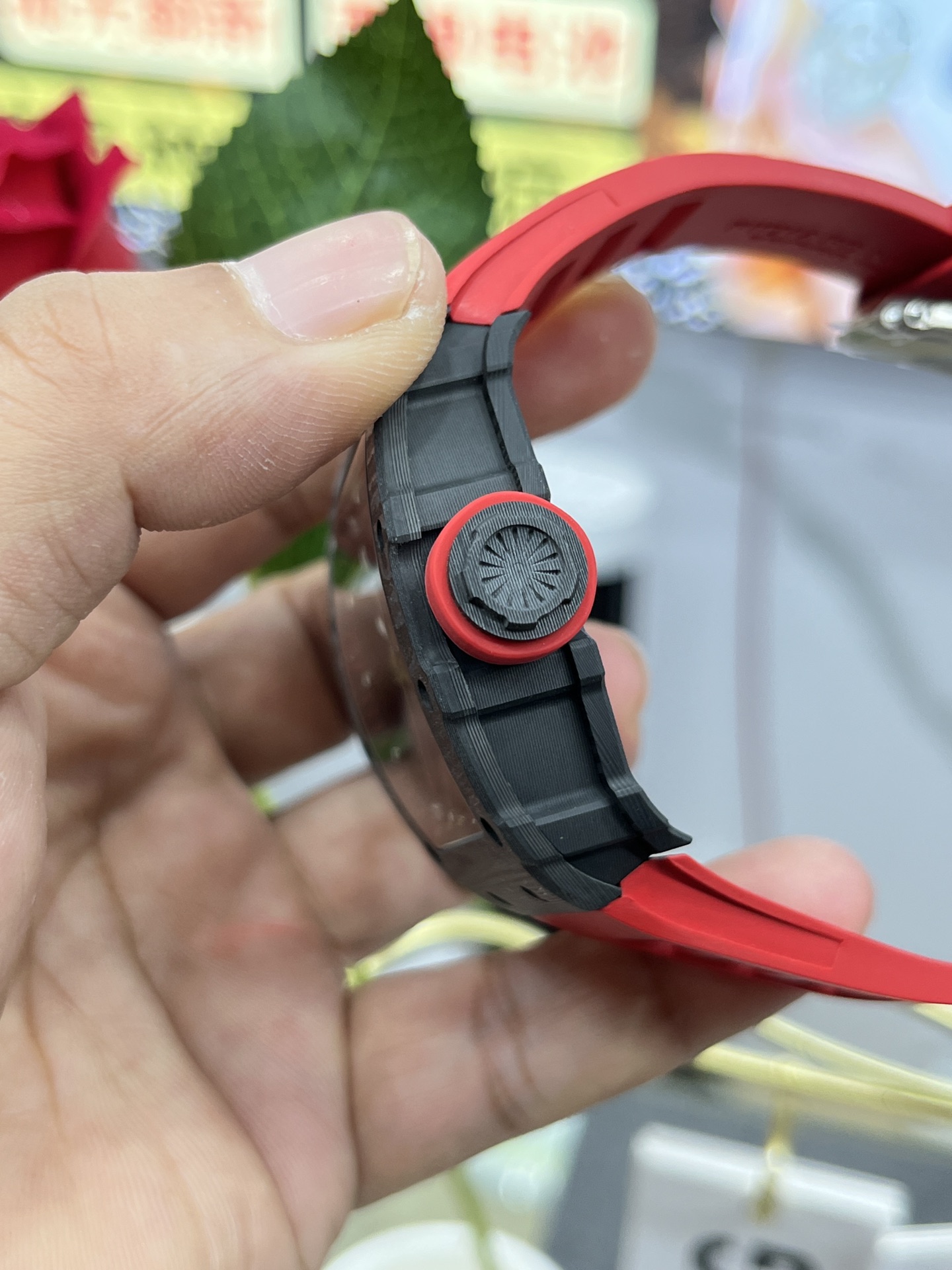 Replica Richard Mille RM35-02 Red Rubber Strap Swiss Movement Sports Watch