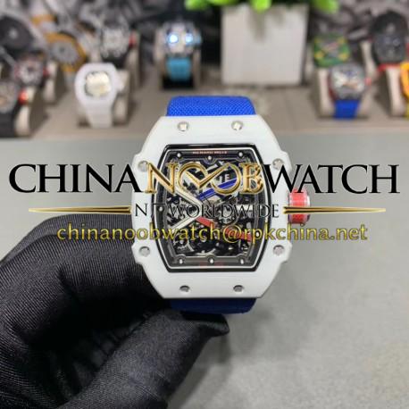RM67-02 VKF White Ceramic Black Dial M9015