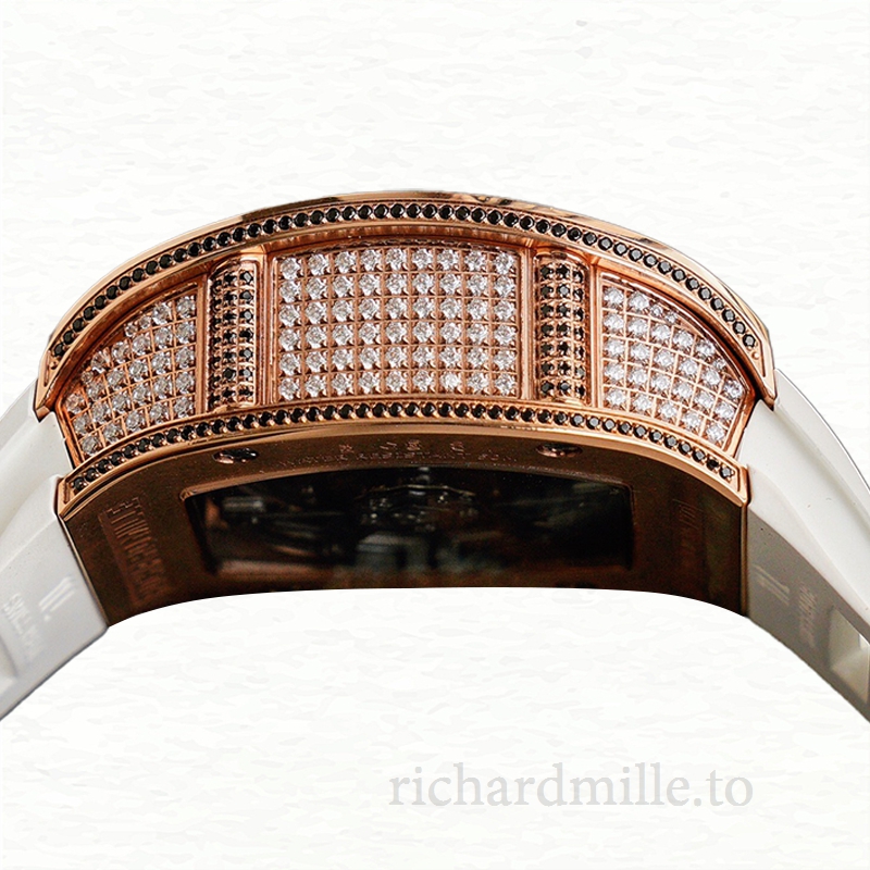 Richard Mille RM023 Men Automatic Roman Numeral Watch Transparent Dial