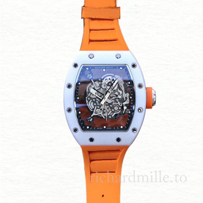 Richard Mille RM055 Men Mechanical Watch Ceramics Bezel