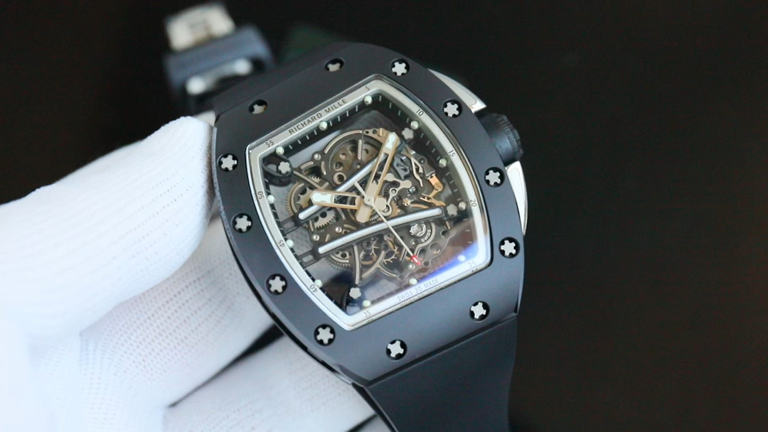 Swiss Richard Mille RM 61-01 Replica Yohan Blake Black Ceramic Skeleton Watch For Men