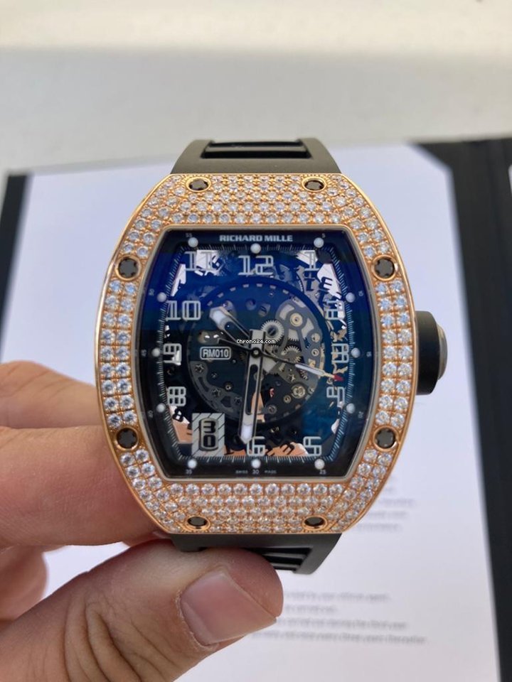 Richard Mille RM010 ROSE GOLD FACTORY DIAMOND SET