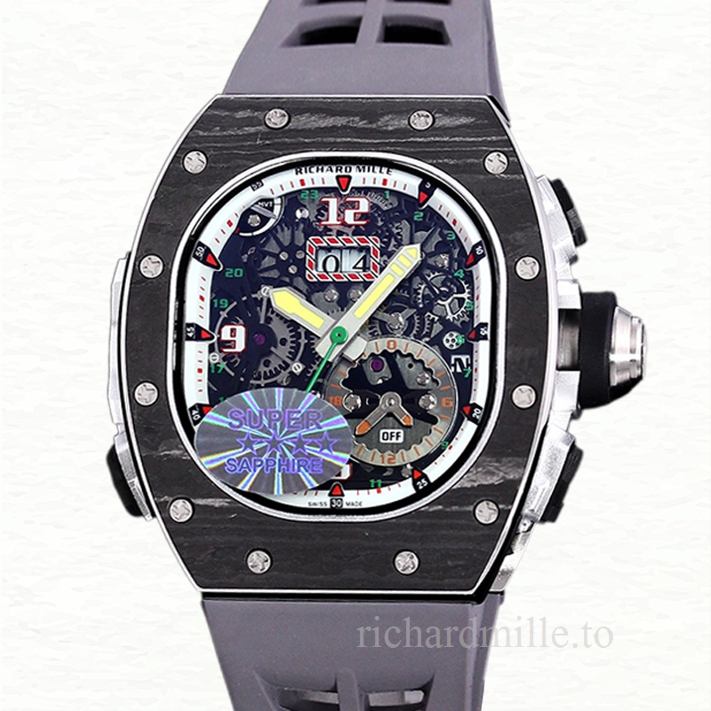 Richard Mille RM 62-01 Automatic Men Rubber Band Carbon Fiber