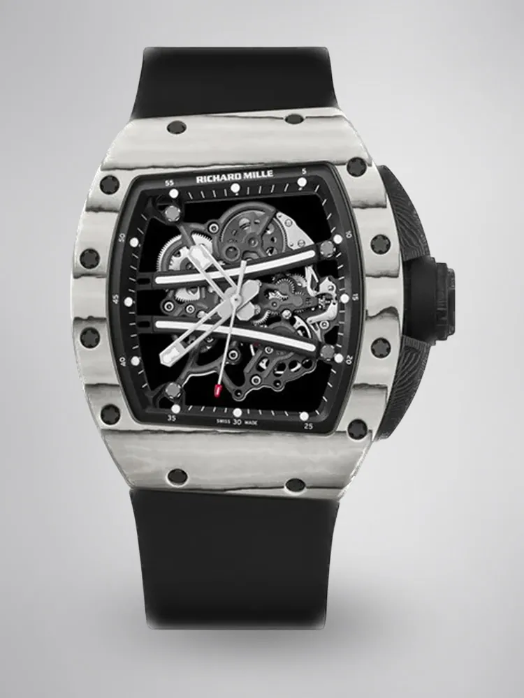 UMI RM 61-01 Yohan Blake Skeleton Dial White Forged Carbon Sports Replica Watch