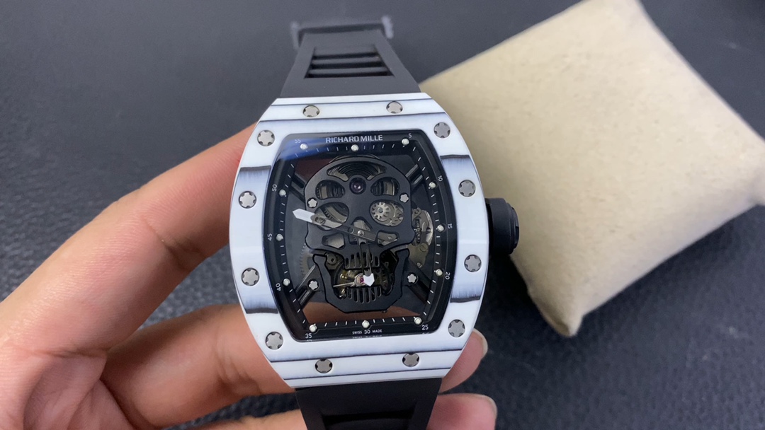 Luxury Richard Mille RM 52-01 Replica Tourbillon Watch – Bold Skull Design, Swiss Precision & Ultimate Craftsmanship